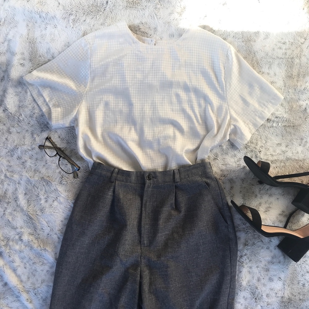 Vintage • Houndstooth Box Tee